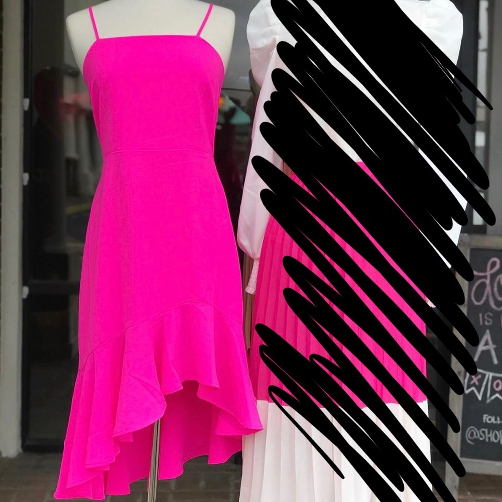 NWT Sugar Lips Hot Pink mermaid midi